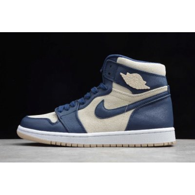 Nike Air Jordan 1 Retro High Premium Midnight Lacivert Basketbol Ayakkabısı Türkiye - B6XUHPBV